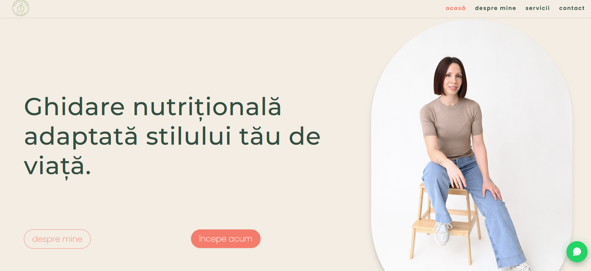 WordPress Nutrition Website preview