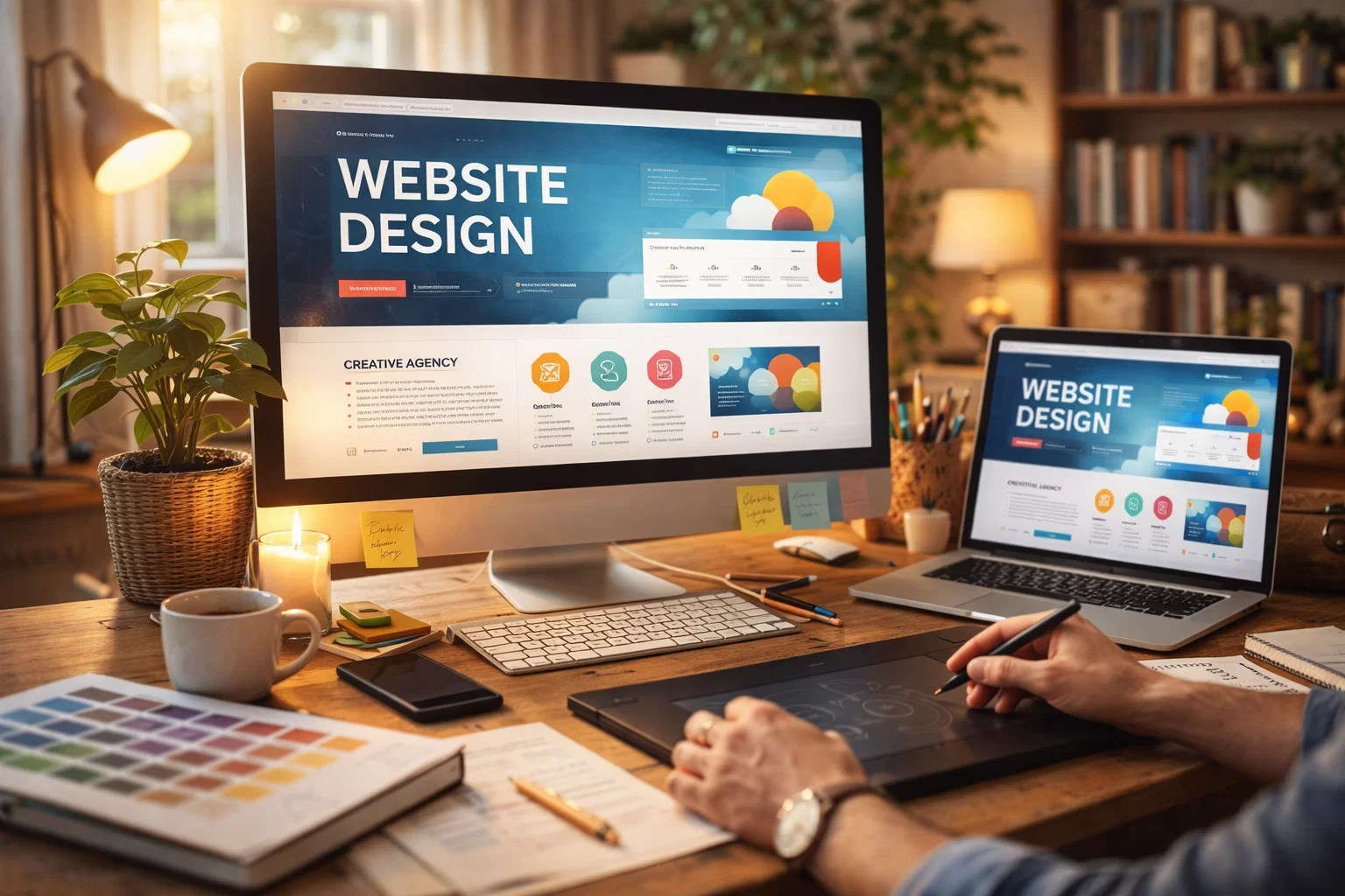 Web development illustration